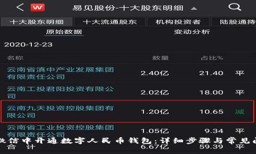 如何在微信中开通数字人民币钱包：详细步骤与常见问题解答
